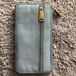 Light blue/grey Fossil Wallet